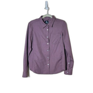 Women's Fly Low Brigitte Tech Flannel Shirt Medium Snap Button Gorpcore Western